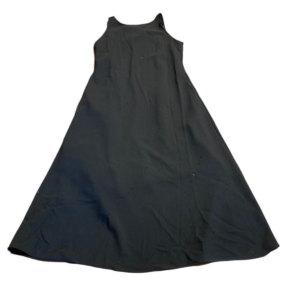 Virgo Sleeveless Black Embellishhed MIDI Dress 10